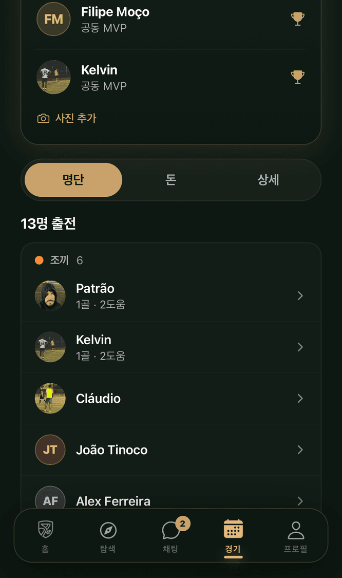 동네 축구 팀 나누기, 조끼 팀 대 노조끼 팀
